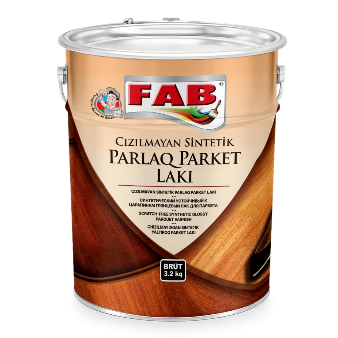 FAB SİNTETİK CIZILMAZ PARLAQ PARKET LAKI