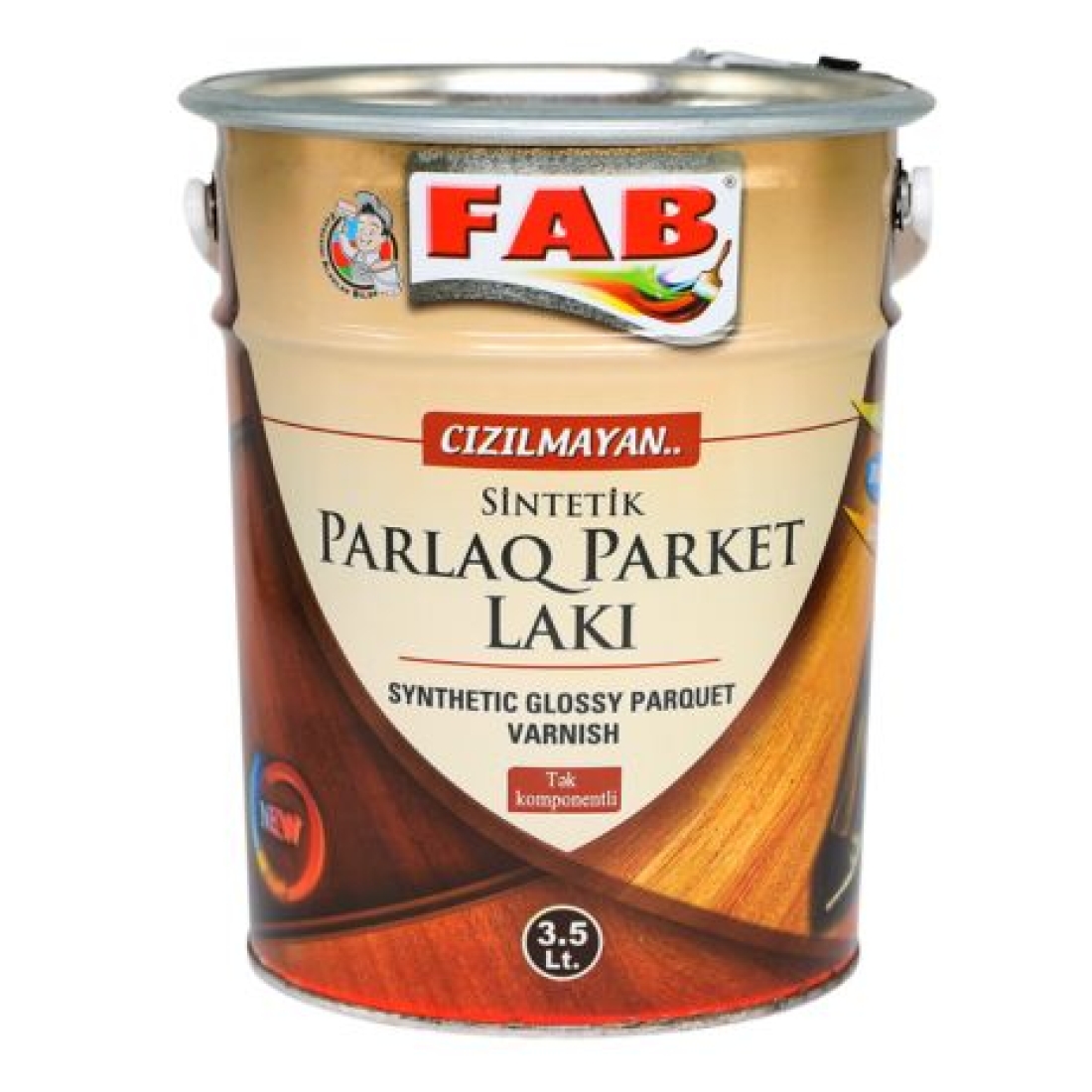 FAB SİNTETİK CIZILMAZ PARLAQ PARKET LAKI 